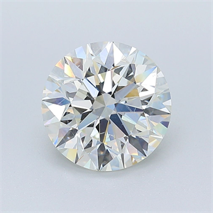 Picture of Natural Diamond 3.01 Carats, Round with Excellent Cut, J Color, SI2 Clarity and Certified by GIA