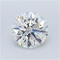 Natural Diamond 3.01 Carats, Round with Excellent Cut, J Color, SI2 Clarity and Certified by GIA