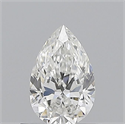 Natural Diamond 0.51 Carats, Pear with  Cut, F Color, VVS1 Clarity and Certified by GIA