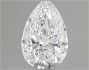 Natural Diamond 0.60 Carats, Pear with  Cut, D Color, VVS1 Clarity and Certified by GIA
