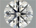 Natural Diamond 0.41 Carats, Round with Excellent Cut, G Color, VS2 Clarity and Certified by GIA