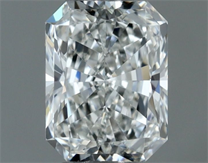 Picture of Natural Diamond 0.50 Carats, Radiant with  Cut, H Color, VVS2 Clarity and Certified by GIA