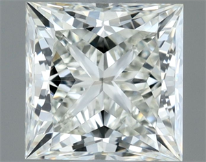 Picture of Natural Diamond 0.71 Carats, Princess with  Cut, I Color, VVS2 Clarity and Certified by IGI
