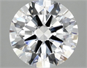 Lab Grown Diamond 2.53 Carats, Round with Ideal Cut, D Color, VVS2 Clarity and Certified by IGI