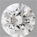 Natural Diamond 0.73 Carats, Round with Excellent Cut, H Color, IF Clarity and Certified by GIA