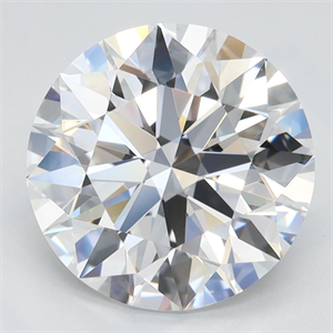 Picture of Lab Grown Diamond 2.93 Carats, Round with Ideal Cut, D Color, VVS1 Clarity and Certified by IGI