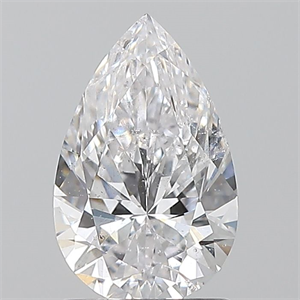 Foto Diamante Natural 1.22 quilates, De pera , Color D, claridad I1 y certificado GIA de