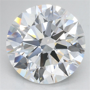 Picture of Lab Grown Diamond 5.20 Carats, Round with Excellent Cut, D Color, VVS1 Clarity and Certified by GIA