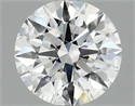 Lab Grown Diamond 2.02 Carats, Round with Ideal Cut, D Color, VVS2 Clarity and Certified by IGI