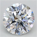 Lab Grown Diamond 1.09 Carats, Round with Ideal Cut, D Color, VS1 Clarity and Certified by IGI