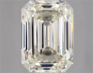 Picture of Natural Diamond 4.01 Carats, Emerald with  Cut, I Color, VS1 Clarity and Certified by HRD