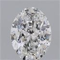 Natural Diamond 0.40 Carats, Oval with  Cut, E Color, SI1 Clarity and Certified by GIA
