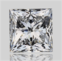 Diamante Natural 1.22 quilates, Princesa , Color E, claridad VVS1 y certificado GIA