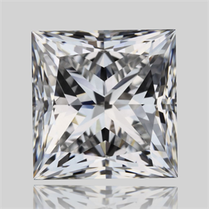 Foto Diamante Natural 1.22 quilates, Princesa , Color E, claridad VVS1 y certificado GIA de