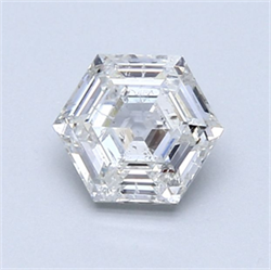Picture of Natural Diamond 0.97 Carats, HEXAGONAL with  Cut, G Color, I1 Clarity and Certified by GIA