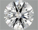 Lab Grown Diamond 2.08 Carats, Round with Ideal Cut, D Color, VVS2 Clarity and Certified by IGI