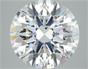 Natural Diamond 4.11 Carats, Round with Excellent Cut, E Color, SI1 Clarity and Certified by GIA