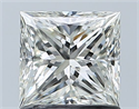 Natural Diamond 1.02 Carats, Princess with  Cut, I Color, SI2 Clarity and Certified by GIA
