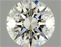 Natural Diamond 0.62 Carats, Round with Excellent Cut, K Color, VVS1 Clarity and Certified by GIA