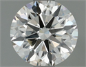 Natural Diamond 0.70 Carats, Round with Excellent Cut, K Color, VVS2 Clarity and Certified by IGI