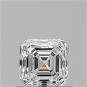 Natural Diamond 0.70 Carats, Asscher with  Cut, F Color, VVS1 Clarity and Certified by GIA