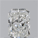 Natural Diamond 0.54 Carats, Radiant with  Cut, H Color, VVS1 Clarity and Certified by GIA