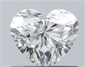 Natural Diamond 0.50 Carats, Heart with  Cut, F Color, SI1 Clarity and Certified by GIA