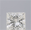 Natural Diamond 0.73 Carats, Princess with  Cut, F Color, VVS1 Clarity and Certified by IGI