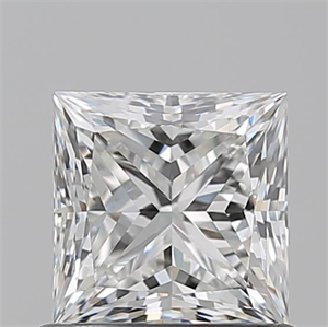 Picture of Natural Diamond 0.90 Carats, Princess with  Cut, G Color, VS2 Clarity and Certified by GIA