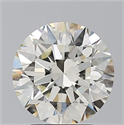 Natural Diamond 3.09 Carats, Round with Excellent Cut, L Color, VS1 Clarity and Certified by GIA