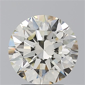 Picture of Natural Diamond 3.09 Carats, Round with Excellent Cut, L Color, VS1 Clarity and Certified by GIA