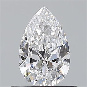 Picture of Natural Diamond 0.50 Carats, Pear with  Cut, D Color, VS1 Clarity and Certified by GIA