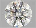 Natural Diamond 5.03 Carats, Round with Excellent Cut, I Color, VS1 Clarity and Certified by GIA