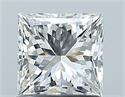 Natural Diamond 1.01 Carats, Princess with  Cut, G Color, VS2 Clarity and Certified by GIA