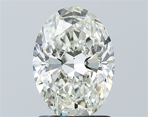 Picture of Natural Diamond 1.51 Carats, Oval with  Cut, I Color, VVS2 Clarity and Certified by IGI