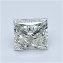 Diamante Natural 0.91 quilates, Princesa , Color I, claridad VVS1 y certificado GIA