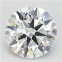 Lab Grown Diamond 3.62 Carats, Round with Ideal Cut, D Color, IF Clarity and Certified by IGI