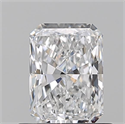 Natural Diamond 0.62 Carats, Radiant with  Cut, D Color, VS1 Clarity and Certified by GIA