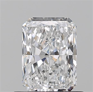 Picture of Natural Diamond 0.62 Carats, Radiant with  Cut, D Color, VS1 Clarity and Certified by GIA