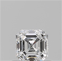 Natural Diamond 0.53 Carats, Asscher with  Cut, F Color, VVS1 Clarity and Certified by GIA