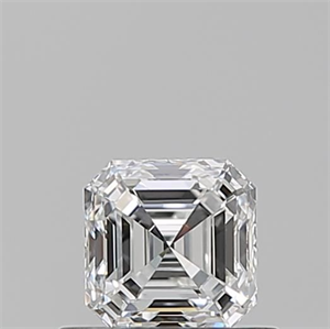 Picture of Natural Diamond 0.53 Carats, Asscher with  Cut, F Color, VVS1 Clarity and Certified by GIA