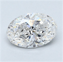 Diamante Natural 1.01 quilates, Ovalado , Color F, claridad SI2 y certificado GIA