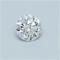 Natural Diamond 0.40 Carats, Round with Excellent Cut, F Color, SI2 Clarity and Certified by GIA