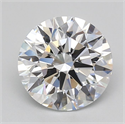 Lab Grown Diamond 2.56 Carats, Round with Excellent Cut, D Color, VVS1 Clarity and Certified by GIA
