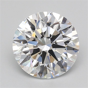 Picture of Lab Grown Diamond 2.56 Carats, Round with Excellent Cut, D Color, VVS1 Clarity and Certified by GIA