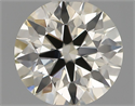 Diamante Natural 0.61 quilates, Redondo , Color J, claridad VVS2 y certificado IGI