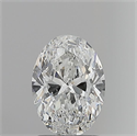 Natural Diamond 1.50 Carats, Oval with  Cut, D Color, SI1 Clarity and Certified by GIA
