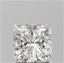 Natural Diamond 2.01 Carats, Princess with  Cut, J Color, VVS2 Clarity and Certified by GIA