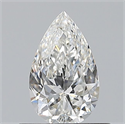 Natural Diamond 0.50 Carats, Pear with  Cut, G Color, VS2 Clarity and Certified by GIA
