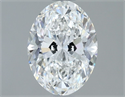Natural Diamond 1.20 Carats, Oval with  Cut, F Color, VS2 Clarity and Certified by GIA